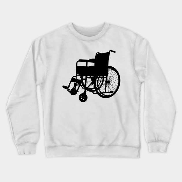 Wheelchair Crewneck Sweatshirt by rheyes